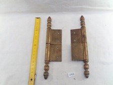 Paire de charnières fiches à larder en laiton H: 19,5 mm porte d'armoire (CR12)