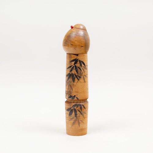 Three original kokeshi dolls