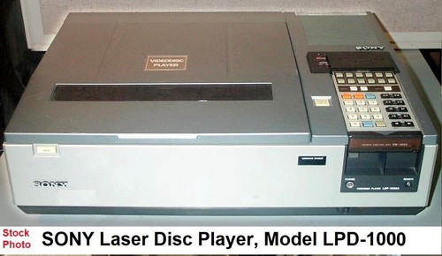 Sony laser disc player model - laser,
