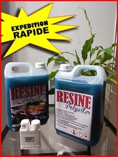 5 Kg (+1kg gratuit) De RESINE POLYESTER + Catalyseur 100 Gr + 1 Pipette