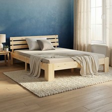 Lit en bois 120x200 cm Cadre