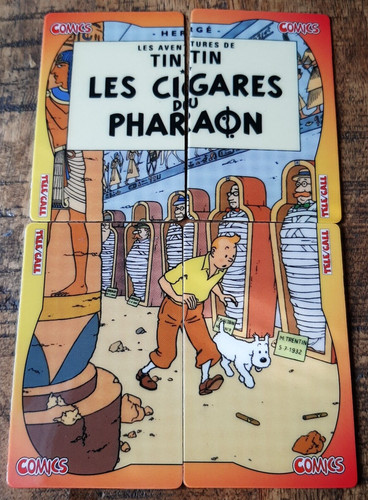 Hergé tintin puzzle cartes - &, tintin-puzzle