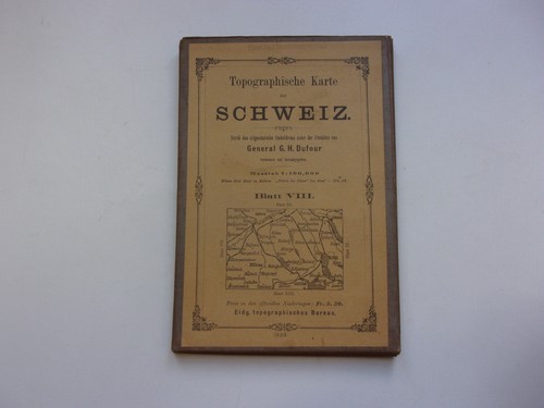 Dufour topographische karte - dufour,