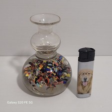 Vase Boule Sulfure Presse Papier Soufflé Ancien