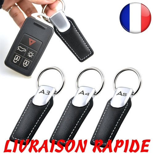 Porte clés cuir - cuir, voiture