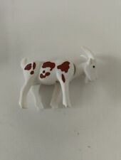 PLAYMOBIL  FERME - Bouc Blanc Tacheté Marron 3116 3124 3638 4851