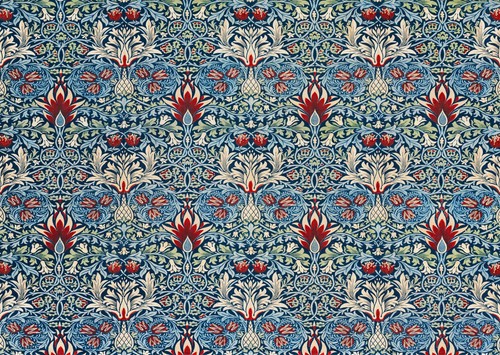 Motif floral vintage art mural