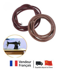 Courroie Machine à Coudre Pédale Ancienne style Singer Cuir Adaptable 183CM 5mm