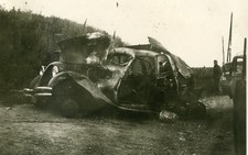 WW2..Traction Citroën détruite sur une mine à Montreuil en Seine-Saint-Denis
