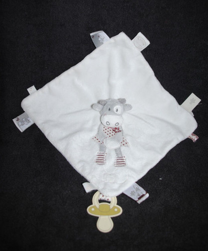 Doudou plat vache - , gris