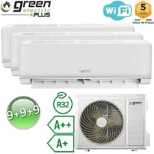 Climatiseur tri-split 9+9+9 Btu WiFi R32 A++/A+ Green Electric PLUS