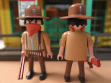 cowboy bandit avec foulard et fusil à canons sciés PLAYMOBIL 5608 western 70069