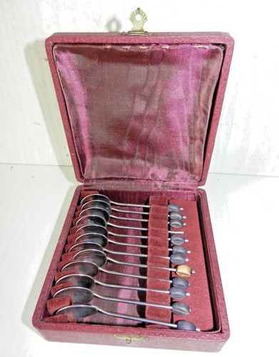 Ancien coffret cuillères - de,