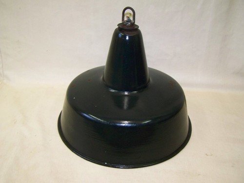 Ancienne lampe émaillée - lampe, Émaillée,