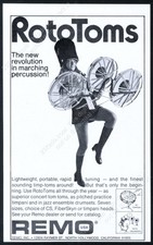 1977 Remo RotoToms marching