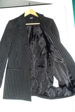 VESTE  BLAZER NOIRE A FINES
