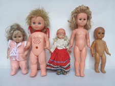 Convoluté 5x Vieux Poupée Gonflable en Partie DDR 29,5 CM Jusqu'À 40,0 CM