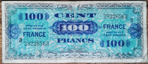Billet 100 francs - 1944, france