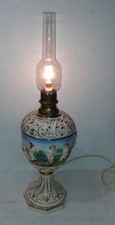 ANCIENNE LAMPE EN FAÏENCE DE
