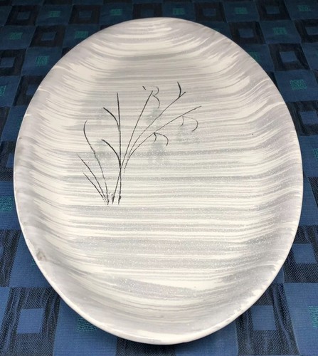 Rare grand plat oval vintage - plat,
