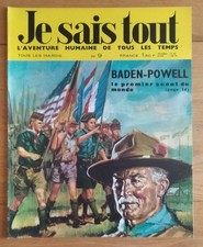 JE SAIS TOUT n°9  , ( Baden Powell , le premier scout du monde ) , 10/06/1969