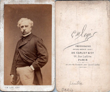 Carjat, Paris, Gérôme, peintre Vintage albumen print. CDV.	 CDV,