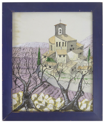 Vue bourg de provence - d’un,