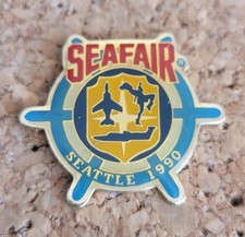 Pin's Seafair Seattle 1990 Hydroplane Avion Bateau Skipper 