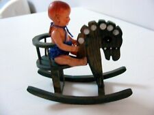 Cheval à bascule en bois