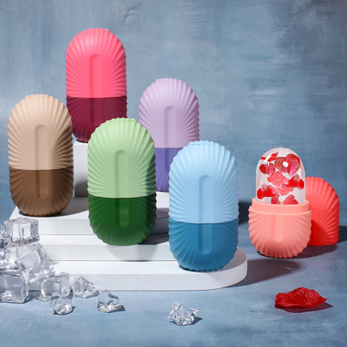 Silicone face ice roller mold - face,
