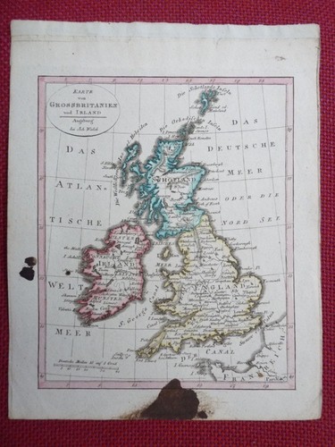Ancienne gravure carte grande - carte,