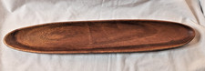 Wooden Canoe Shaped Serving
