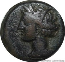 D2616 Greek Zeugitania Carthage Sardinian Shekel Tanit Horse circa 300-264 BC
