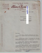 Document du 08/10/1946 HENRI CHARTON Jouets en bois - Lizon 39