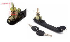 SHARAN ALHAMBRA GALAXY 1 POIGNEE DE PORTE DROITE GAUCHE AVANT EXTÉRIEURE CLÉS