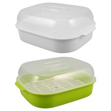 2 Pcs Cuit Vapeur Micro-ondes