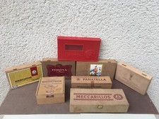 Anciennes boîtes à cigares / En lot / Boîtes en bois / Déco / Collection