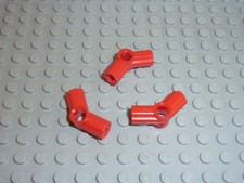 3 x LEGO TECHNIC Red Angle