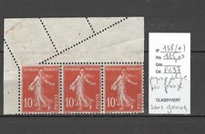 France - Yvert 138 (*) - Bande