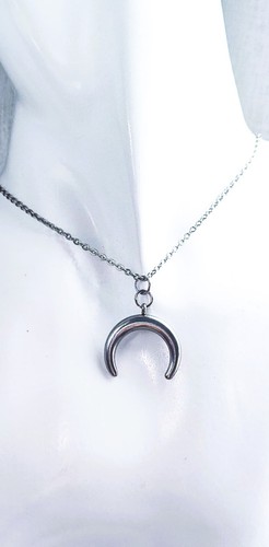 Collier pendentif croissant - collier, de