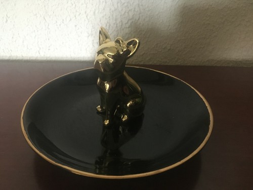 Assiette porte bijoux chien - bijoux,