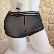 Culotte haute montante en dentelle noire neuve n° P5154 (li)