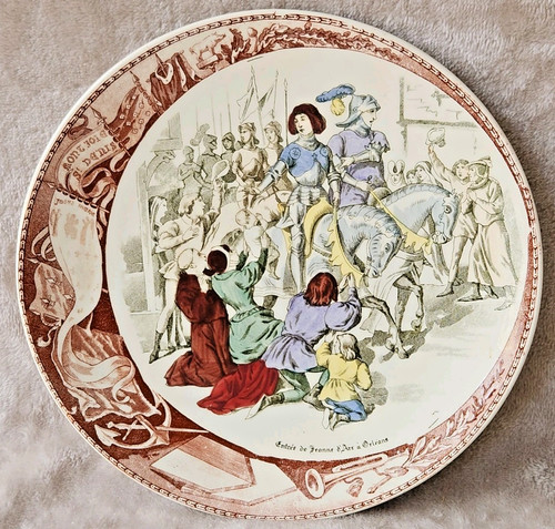 Assiette jeanne d - jeanne, d'arc