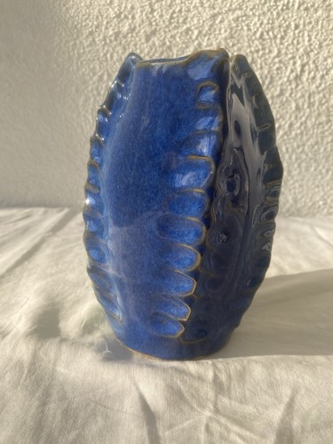 Vase émaillé vert - , bleu