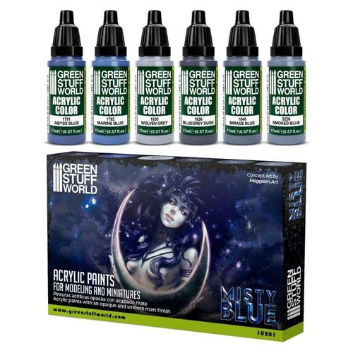 Set peinture misty blue - peinture,