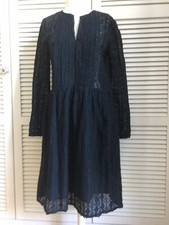 LEON & HARPER Robe dentelle marine TL ou 40 