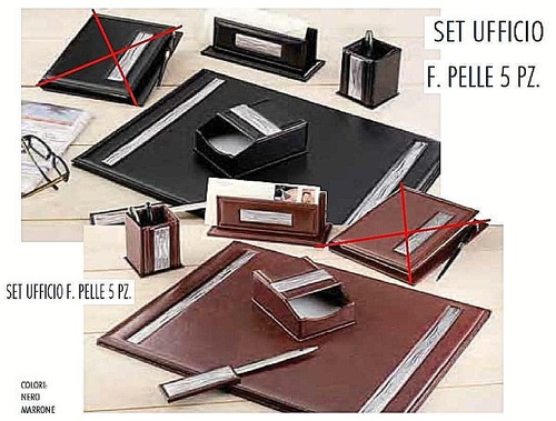 Set bureau cuir - set,