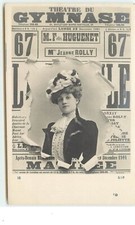 Affiche crevée : Mlle Jeanne