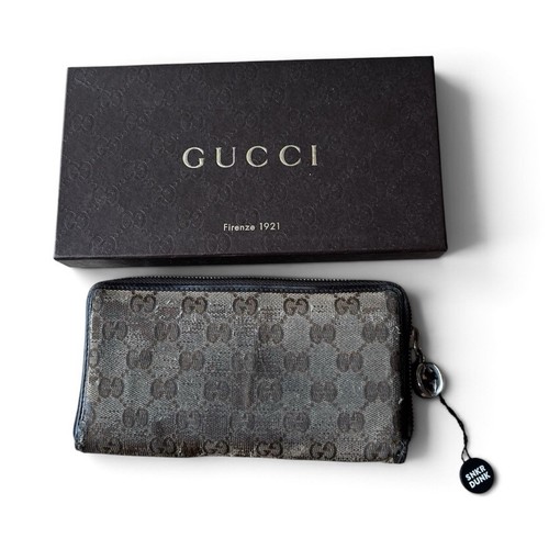 Gucci portefeuille zippé cuir - zippé,