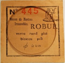 Verre ROBUR plexi n° 445 pour montre diamètre 44.0 mm